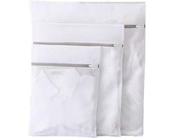 Allecto Plus - Set van 3 Wasnetjes voor Fijne Was - Waszakjes voor Lingerie, Sokken en Ondergoed (20 x 30 cm/30 x 40 cm/40 x 50 cm)