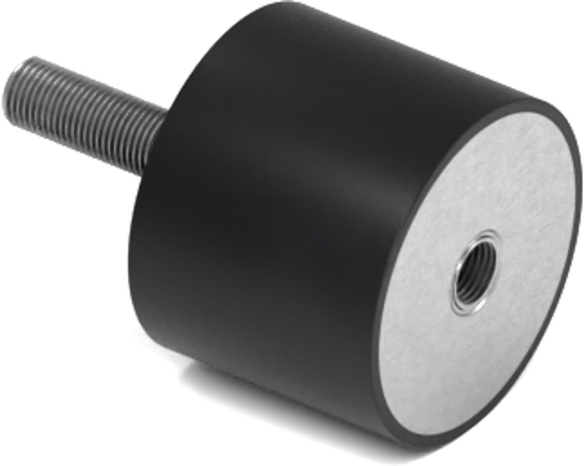 Rubbermagazijn - Trillingsdemper Type B 25x20mm - M6 - Set 10 stuks — afbeelding 1