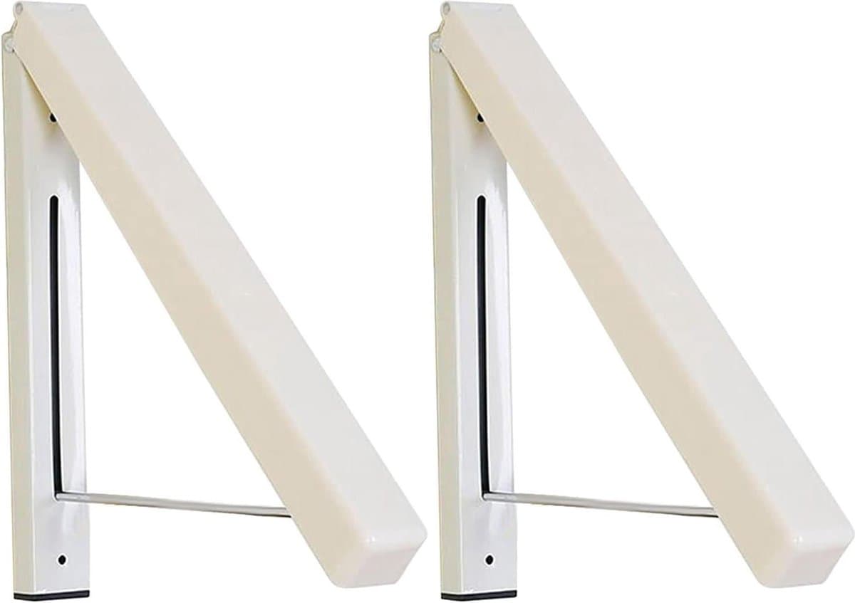 Inklapbare kledinghaken - Intrekbaar wandkledingrek - Aluminium wasrek - Opvouwbare kledingstang - Wasgoed en opslag organiseren folding wall laundry rack — afbeelding 1