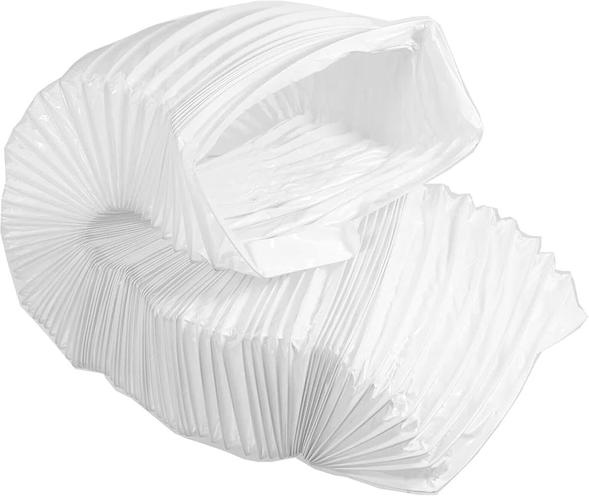 Thijox - Flexibele PVC-ventilatieslang 220 mm x 90 mm - Rechthoekige luchtslang 3 m voor eenvoudige luchtgeleiding in krappe ruimtes — afbeelding 1