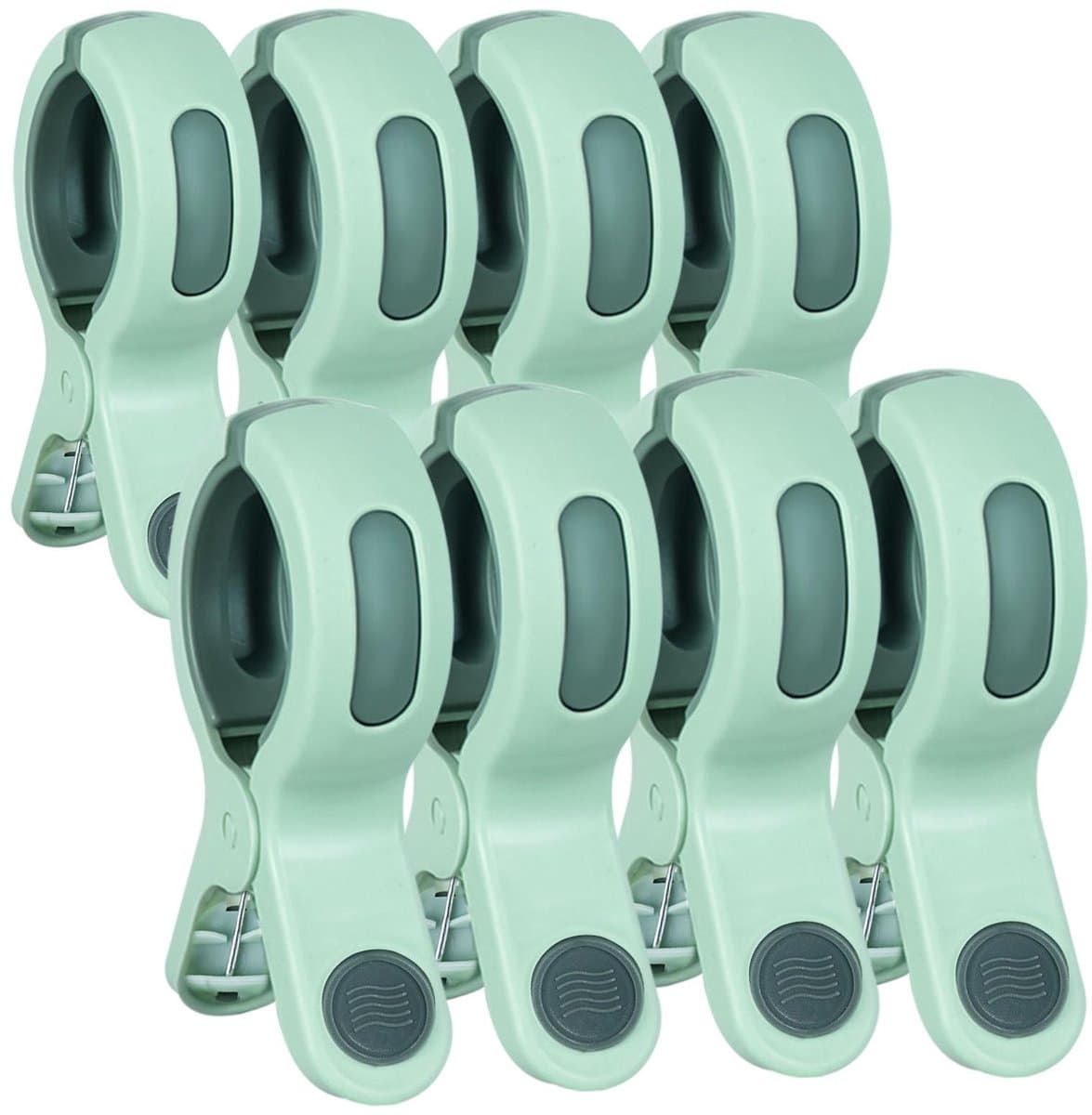 8 stuks grote strandhanddoekclips winddichte handdoekclips voor strandstoelen, wasknijpers, strandhanddoekclips, stevige handdoekclips voor ligstoelen, zwembadstoel, ligstoel, beddengoed, kleding — afbeelding 1