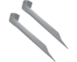 KOTARBAU® 2 Stuks - Grondankers voor Trampoline - Trampoline Ankers 350 mm - Bodemankers - Verzinkte Grondankers - Zilver