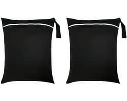 Waterdichte waszak met ritssluiting - 2 stuks herbruikbare natte zakken voor zwemkleding, strandhanddoeken en sportkleding