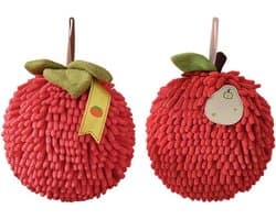 SnelShoppen - 2 Stuks Sneldrogende Wasdoek Ballen - Zachte Chenille Handballen met Ophanglussen voor Badkamer en Keuken