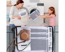 Waszakken voor Wasmachine - Polyester - Set van 4 Stuks - Met Ritssluiting - Voor Delicate Kleding