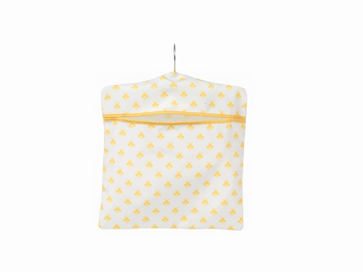 KL081575BEU7 ophangzak voor haringen, ophangbeugel voor aan de lijn, waslijn, opbergtas met haak, geschikt voor maximaal 50 kledingclips, 33 x 30 cm, Busy Bee Design — afbeelding 1