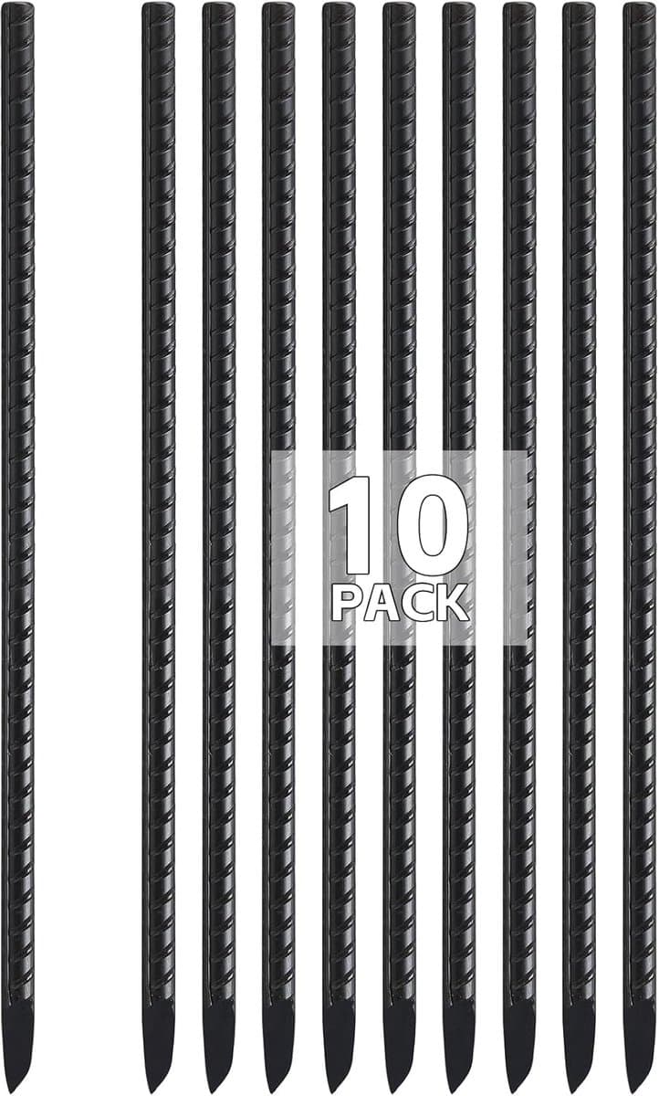 SnelShoppen - 10 Sterke Grondankers 40 cm - Stalen Grondankers, J-haak Ontwerp, Roestvrij, Duurzaam voor Tent, Camping, Tuin en Buiten gebruik — afbeelding 1