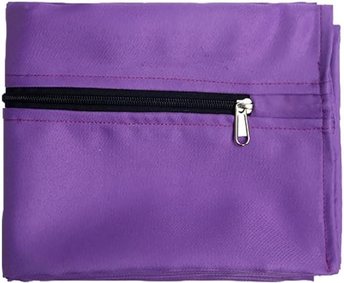 Medium Waszak voor Huisdieren 65x70cm - Paars Polyester met Rits voor Bedlinnen, Handdoeken en Dierenharen — afbeelding 1