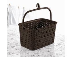 Dailygoods- Wasknijpersmand met haak - Klammermand - BPA-vrij - Wasbaar - Duurzaam - Elegant ontwerp - Wasmand