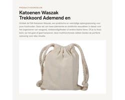 Dailygoods- Waszak Ademend - Waszakken voor Wasgoed - Trekkoord - Multifunctionele Tas - Opbergzak - Set van 2 - 10 x 12 cm - Opslagzak