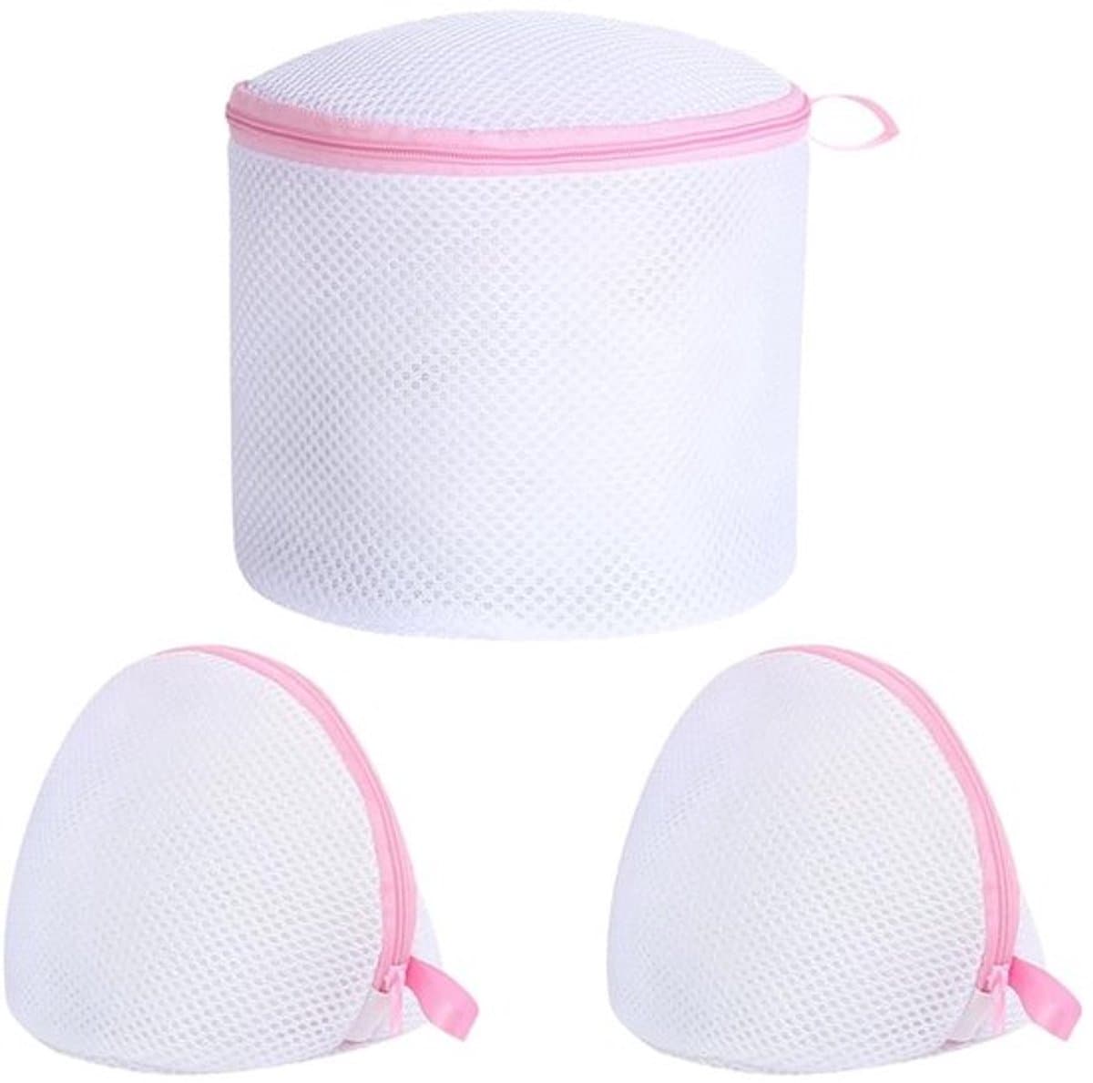 Herbruikbare beha_waszakken - Dailygoods 3 stukken - Meshstruktuur — afbeelding 1