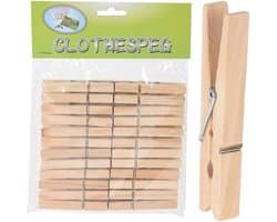 Houten Wasknijpers 24 stuks - wasknijper - hout -houten wasknijpers