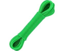Waslijn met stalen kern, outdoor, heavy duty, extra sterke waslijn met een draagkracht van 200 kg, roestvrij en waterdicht, waslijn voor tuin, groen (4 mm-30 m)