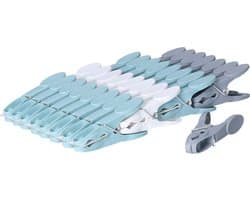 5five Wasknijpers - 32x stuks - gekleurd - kunststof - 8,5 cm - was ophangen