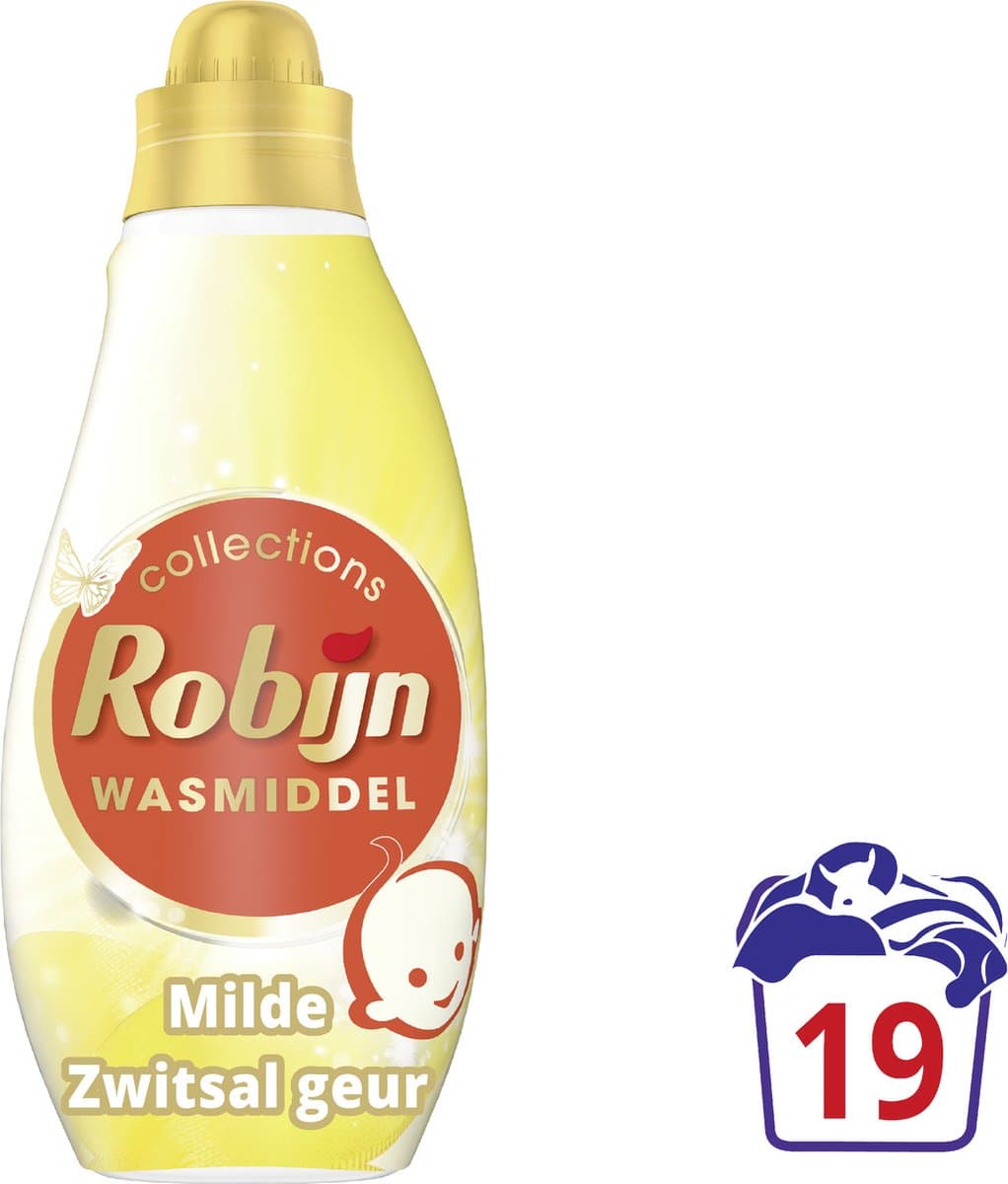 Robijn Klein & Krachtig Collections Color Zwitsal Vloeibaar Wasmiddel 19 wasbeurten — afbeelding 1