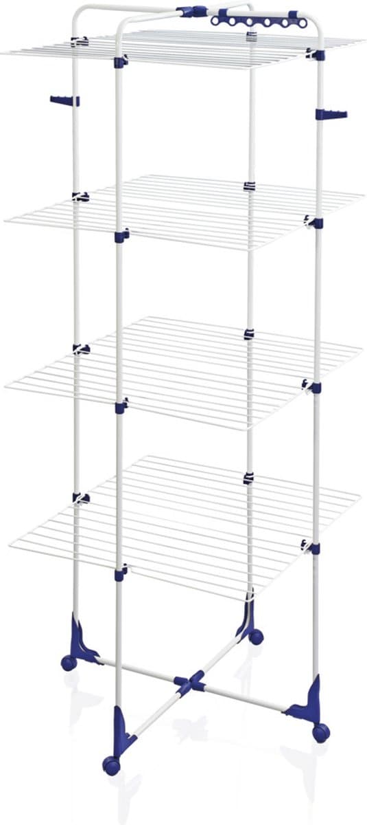 Leifheit droogtoren classic 450 - 45 m drooglente - met wieltjes - incl. houders voor kledinghangers — afbeelding 1