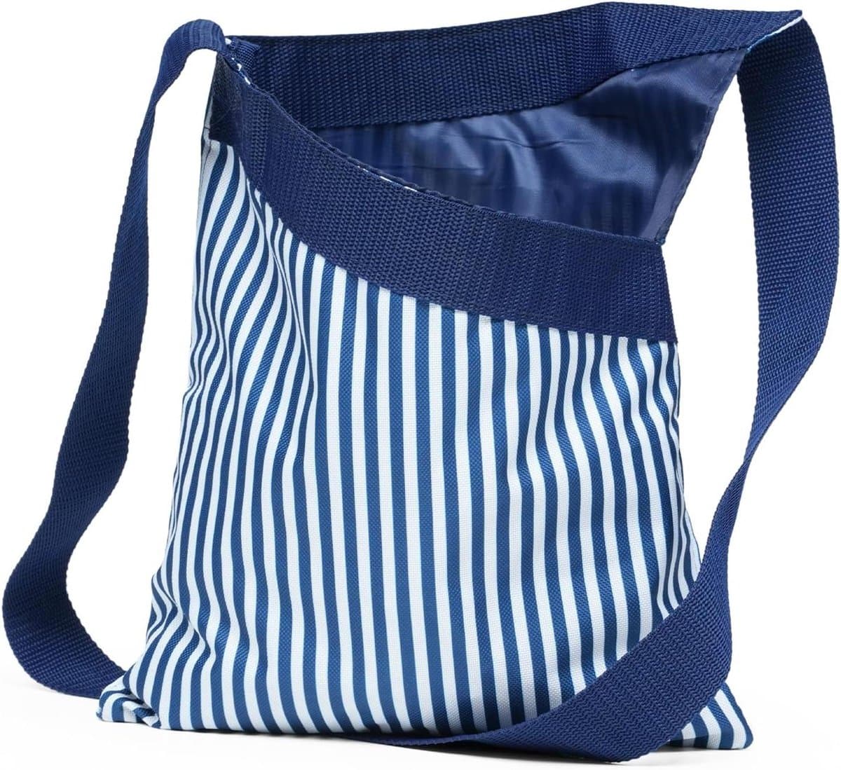 Wasknijperzak - Haringtas Pennenzak - Was ophangen - Waterdicht Nylon - 35 cm hoog - Blauw gestreept — afbeelding 1