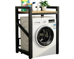 Wasmachine Droger Stapelkit - Wasdroger Opbergrek - Ruimte Besparen - In Hoogte Verstelbaar - 73 x 63 x 105 cm