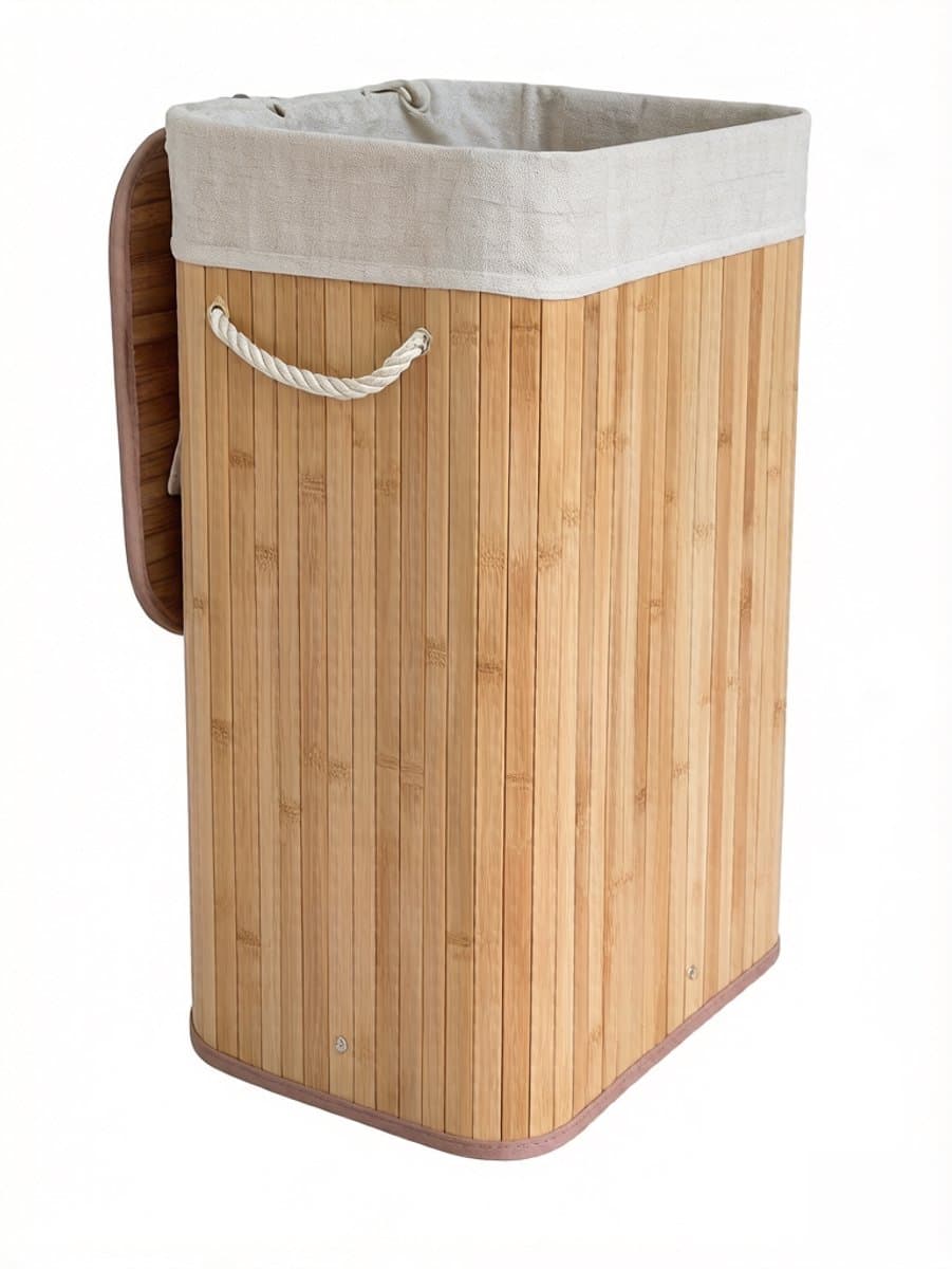 Hoppa! - Wasmand - Wit - Bamboe — afbeelding 1