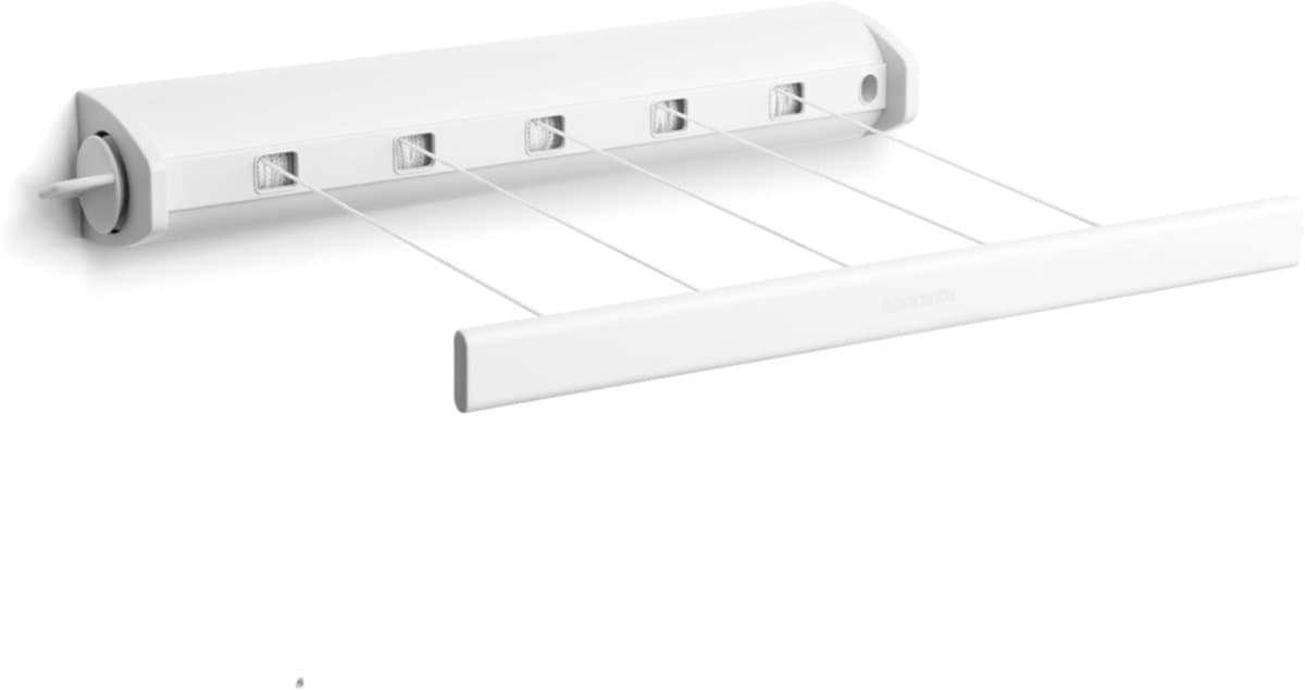 Brabantia Roldrooglijn - Uittrekbaar tot 4,4 m - 22 m - Wit — afbeelding 1