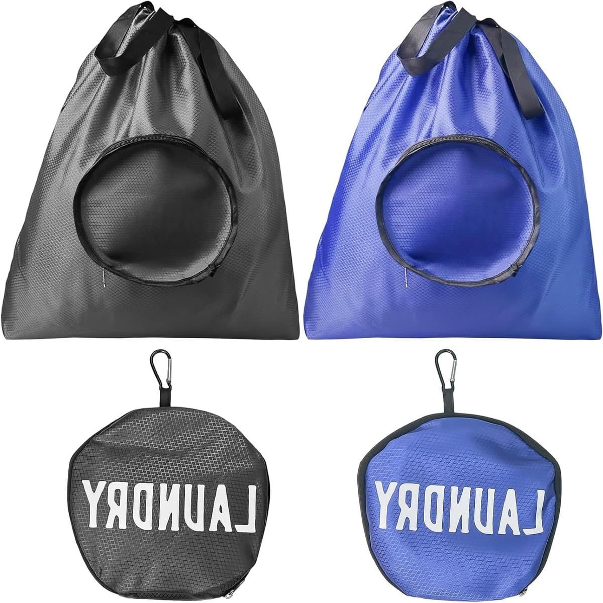 Vouwbare Waterdichte Waszakken voor Reizen - 2 Stuks, Ideaal voor Camping en Opbergen van Vuile Kleding (53 x 52 cm) — afbeelding 1