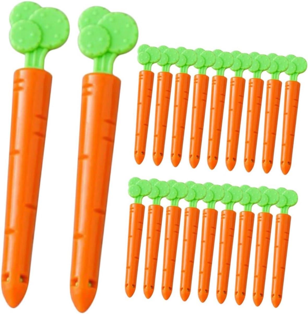 Zaksluiters Wortel - Voedselclips - Voedsel Vers Houden - Sterke Grip - 20 Stuks - Oranje — afbeelding 1