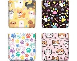 4 Stuks Knijp Coin Purse voor Huisdieren, Schattige Katten en Honden, Ideaal voor Sleutels en Muntjes