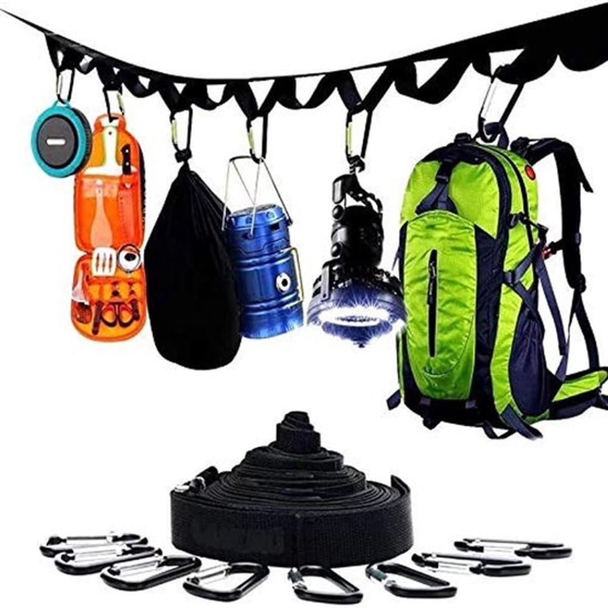 Dailygoods- Waslijn Uittrekbaar - Camping Waslijn - Drooglijn Buiten — afbeelding 1
