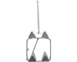 Gegolfd Anker - Vouwbaar Anker - Watersport Ankeren - Thermisch Verzinkt Staal - 25 Lbs Gewicht - Staal