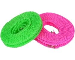 Waslijn - Kledinglijn Buiten - Buiten Kleding Drogen - Antislip Ontwerp - 3 meter - Roze