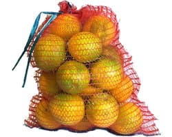 Gaas Zakken - Verpakking Zakken - Groente Fruit Opslag - Met Mondbinder - 40x50 cm - Rood