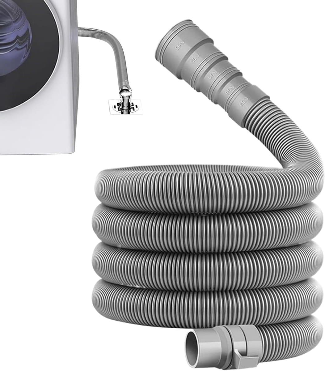 Caravan afvoerbuis, 2/4/6/10 m afvoerslang, wasmachineslang, opvouwbare afvoerbuis, opvouwbare verstelbare voor aanhanger, caravanaccessoire — afbeelding 1
