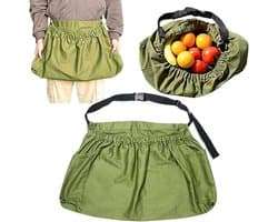 Plukzak Tuin - Oogsttas Schort - Fruit Oogsten - Grote Capaciteit - 40 x 60 cm - Groen