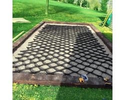 Grondrooster Stabilisator - Honingraat Mat - Oprit Verstevigen - Hoge Draagkracht - 40x40cm - Zwart