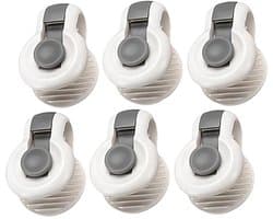 Dekbedklemmen - Grey - Voor Dekbed en Laken - 6 Stuk - Thuisgebruik