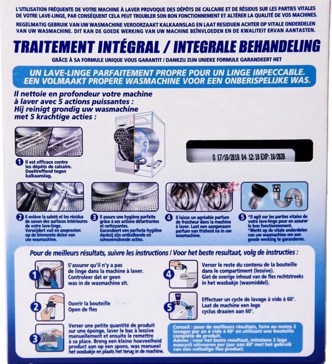 Destop Wasmachinereiniger Integrale behandeling 4 x 250 ml — afbeelding 1
