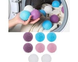 Famanu Droogballen, 8 stuks, anti-rimpel drogerballen voor wasmachine en droger
