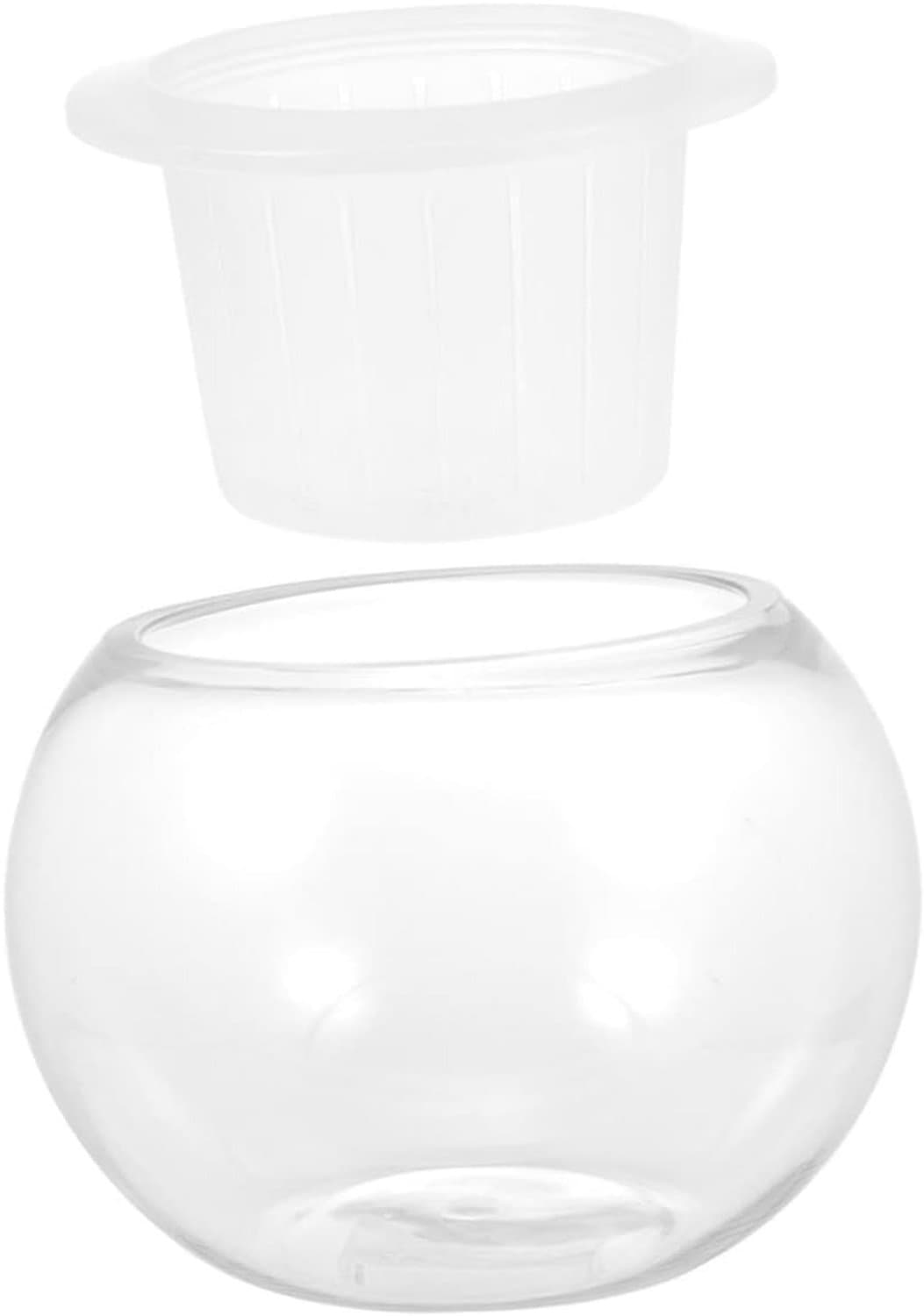 1set Glazen Bloemenvase Voor Hydroponische Planten Elegante Bloemhouder Plant Pot Voor Thuis Kantoor Decoratie Creatief Functioneel Ontwerp Voor Bloemenwinkels Bijzondere — afbeelding 1