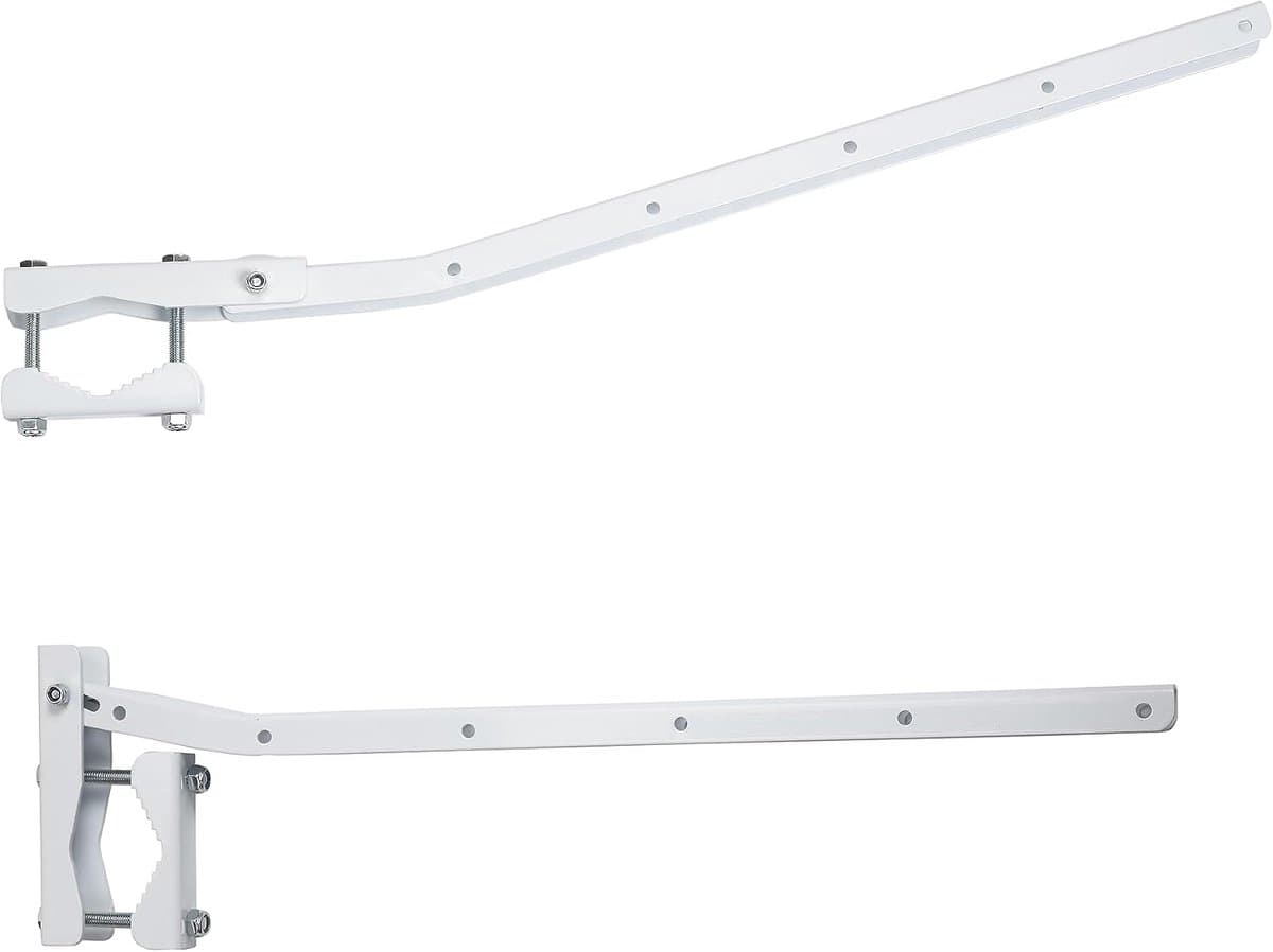 Wit Aanpasbare en Opvouwbare Balkon Kleding Airer — afbeelding 1