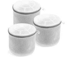 3 stuks beha-wasnet voor wasmachine, waszak voor wasmachine, waszak, net met ritssluiting, voor beha's, schoenen, ondergoed, fijne waszakken, 17 x 15 cm