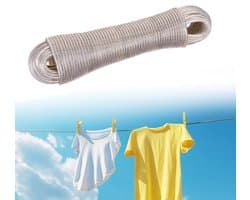 30 meter waslijn voor binnen en buiten drogen van kleding