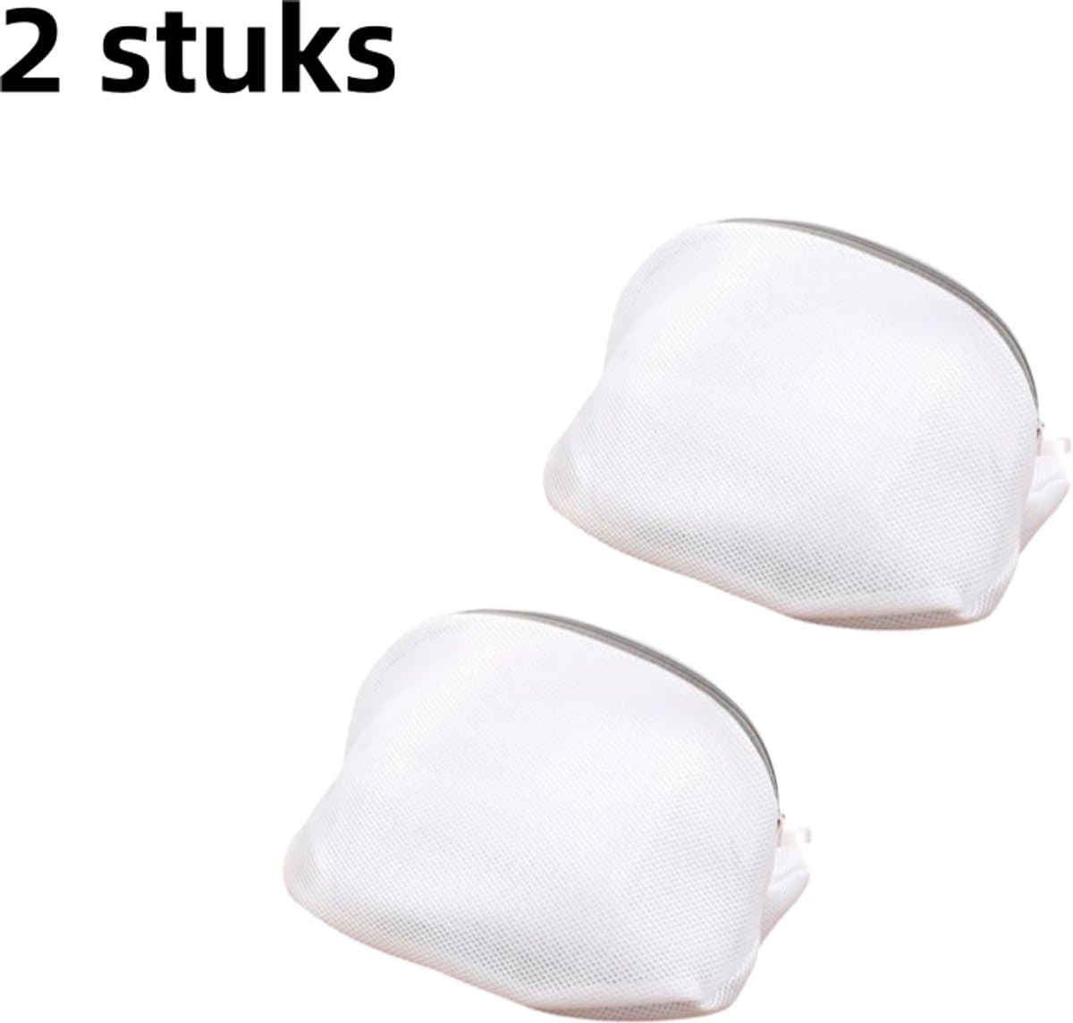 2 stuks - Wasmachine schoenenzak - alleen voor luie mensen - schoenenzak om schoenen te beschermen na het wassen, drogen en drogen - grijze rits - 42cm*24cm*24cm — afbeelding 1