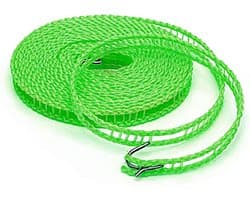 Windproof Outdoor 5m/16.4ft Portable Clothes Drying Rope Nylon Clothes Line String - for Camping Travel Hanger or Home Use