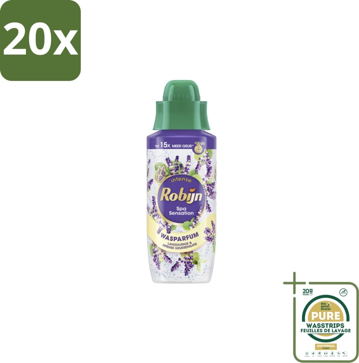 20 x Robijn Wasparfum Spa Sensation 324 ml - Grootverpakking - Wasparfum - Wasmiddel - Geur - Spa Geur - Natuurlijke Geur — afbeelding 1