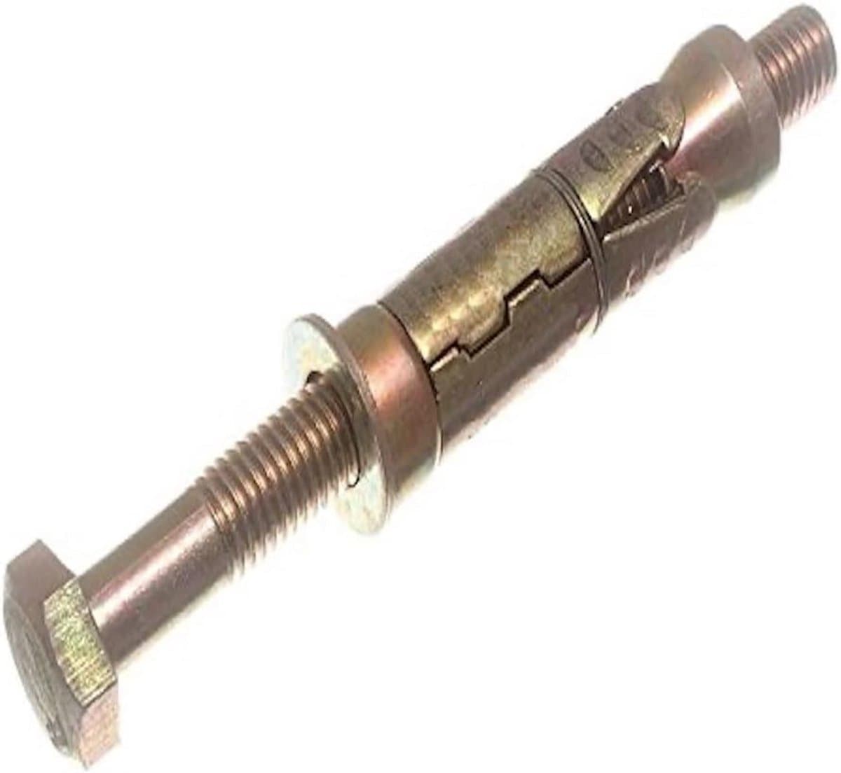 Uitrekanker M12 x 100 mm Zwaar, Gegalvaniseerd Staal, Zeshoek - 2 Stuks — afbeelding 1