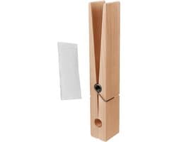 Houten Wasknijpers - Handdoekhouder Clips - Opbergen Kleding - Gigantische Maat - 30 cm - Houtkleur