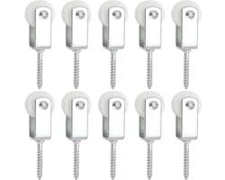 idea 10Pcs 25Mm Katrol Touw Nylon Opknoping Katrollen Waslijn Katrollen Voor Indoor Patio's Balkons Dak Muren Installaties 38x6mm