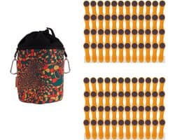 Wasknijpers Set - Kledinghaken - Was Drogen - Soft-Touch Klemmen - 96 Stuks - Geel