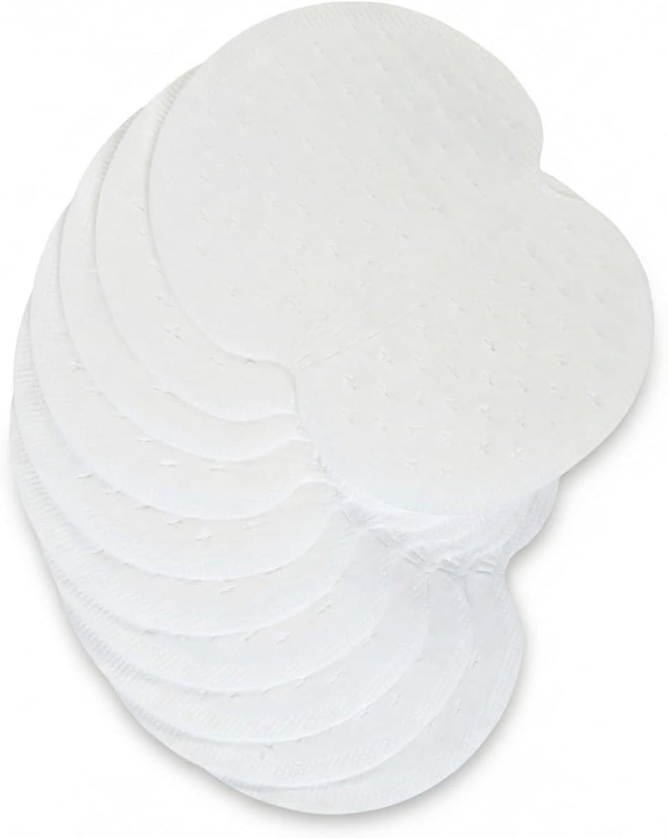 Absorberende onderarm-inzetstukken voor oksels - 100 stuks zweetpads, onzichtbaar en geurabsorberend voor dames en heren, vlekbescherming en comfort — afbeelding 1
