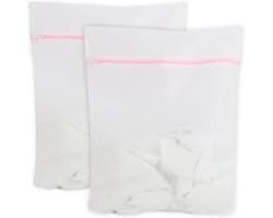 SnelShoppen - Set van 2 Wasnetten voor Wasmachine, Premium Waszak, 40 x 50 cm, Wasnet met Verborgen Rits, Bescherming Tegen Deformatie en Kreuken, Was